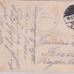 Elsass - Neubreisach Neue Kaserne sw-AK gelaufen 1916