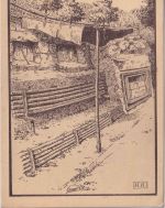 DR/Militaria - Unterstand sw-Künstler/AK gelaufen Feldpost 9. bay. Res.Div. 1916