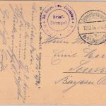 DR/Militaria - Unterstand sw-Künstler/AK gelaufen Feldpost 9. bay. Res.Div. 1916
