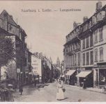 Lothringen - Saarburg Langestraße sw-AK gelaufen/Feldpost 1917