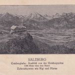 Österreich - Salzburg Gaisbergbahn sw-AK/Werbekarte m. Fahrplan ca. 1910/20