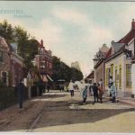 Niederlande - Hilligersberg Dorfstraße Straßenbahn farb. AK gelaufen 1911