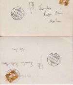 Schweiz - Wädenswil Jugendfest 1909 2 priv. Foto-AK - beide gelaufen