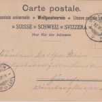 Schweiz - Uerliberg Gruss vom Farblitho gelaufen 1900