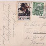 Österreich - Eger 1909 Wallensteinfestspiele farb. Sonderkarte m. Vignette
