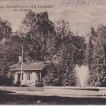 Bayern - Bad Aibling Lesehalle i. Kurpark sw-AK gelaufen 1928