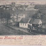 Österreich - Niederreuth b. Asch Ortsansicht sw-AK gelaufen 1910
