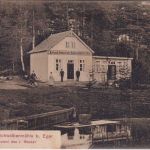 Österreich - Schwalbenmühle b. Eger Restaurant sw-AK gelaufen 1910