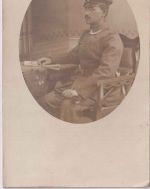 Bayern - Uffz. Meisel bay. R.I.R. 21 sw-Foto-AK/Feldpost n. Seussen 1917