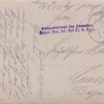 Bayern - Uffz. Meisel bay. R.I.R. 21 sw-Foto-AK/Feldpost n. Seussen 1917