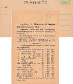 Bayern - 3 Pfg. Wappen Ganzsachenkarte Zudruck Fa. Heberlein Weissenstadt