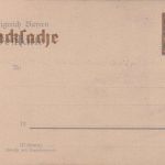 Bayern - 3/2 Pfg. Rauten Ganzsachenkarte m. Überdruck priv. Zudruck Bibliothek