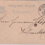Bayern - 2 Pfg. Rauten Ganzsachenkarte/Ortskarte Weissenstadt 26.4.00