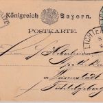 Bayern - 5 Pfg. Wappen Ganzsachenkarte 2x HKS Lichtenfels 8/9 - Weißenstadt 1876
