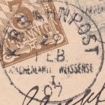 Bayern - K.B. Bahnpost Kirchenlamitz Weißenstadt I K1 Ganzsache Weißenstadt 1908