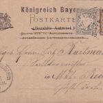Bayern - Windischeschenbach 1 Pfarrstrasse 4. AUG 00 seltener K1 Ganzsachenkarte