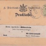 Württemberg - 3 Pfg. Drucksachen-Ganzsache m. Zudruck Illingen 12.10.76