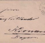 Württemberg - 5 Pfg. Ganzsachenumschlag m. Zusatz K.Württ. Bahnpost 1896
