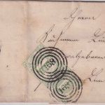 Thurn&Taxis - 1 Kr. geschn. waagr. Paar Brief Ring 168 Camberg 11. FEB (1862)