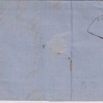 Bayern - 6 Kr. Quadrat blau Brief oMR 356 Nürnberg 22. MAI 1865 n. Furth i.W.