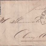 Bayern - 3 Kr. Quadrat blau Brief oMR 385 HKS Passau XII 15/1 1860 n. Obernzell