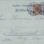 DR - 2 Pfg. Germania/Reichspost Ganzsachenkarte + 3 Pfg. K/A Dresden 16.7.00