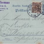 DR - Deutsche Bau-Ausstellung Dresden 1900 SST Ganzsachenkarte n. Weißenstadt