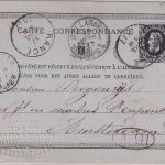 Belgien - 10 C. Leopold II. Ganzsachenkarte m. Prägung (!) n. HOLLAND Range 1877