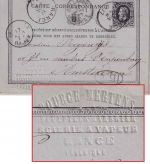 Belgien - 10 C. Leopold II. Ganzsachenkarte m. Prägung (!) n. HOLLAND Range 1877