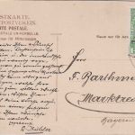 Liechtenstein - 5 H. Johann II. Karte Nendeln - Marktredwitz 1912