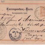 Österreich - 2 Kr. Ganzsachenkarte Horitz - Weissenstadt 1896 Siegelstempel !