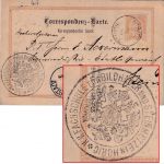 Österreich - 2 Kr. Ganzsachenkarte Horitz - Weissenstadt 1896 Siegelstempel !