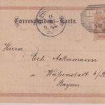 Österreich - 2 Kr. Ganzsachenkarte (Zudruck) Eger Bahnhof - Weissenstadt 1895