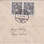 Österreich - 2x2+6x1 H. Reg. Jubiläum Brief Eger - Marktredwitz 1914