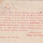 Schweden - 5 Ö. Ganzsache (Zudruck) + Zusatz Warberg - Weißenstadt 1894
