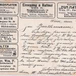 Österreich - 6 H. Reg. Jubiläum Werbekarte Wien - Marktredwitz 1909