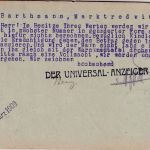 Österreich - 2+3 H. Reg. Jubiläum illustr. Firmenkarte Wien - Marktredwitz 1909