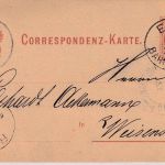 Österreich - Eger Bahnhof 23/7 79 K1 2 Kr. Ganzsachenkarte n. Weissenstadt