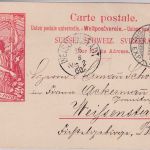 Schweiz - 10 C. UPU Jubiläums-Ganzsachenkarte Aarau - Weißenstadt 1900