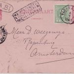Suriname - 2 1/2 C. Ganzsachenkarte+Zusatz Paramaribo - Amsterdam 1901