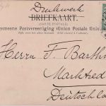 Niederl. Indien - 2 1/2 C. Ziffer Drucksachenkarte (Ansicht) Weltefreden 1911