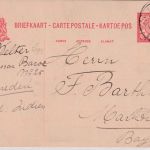 Niederl. Indien - 5 C. Ganzsachenkarte Weltefreden - Marktredwitz 1909