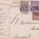 Japan - 1 1/2+2x1+1/2 S. Freimarke Karte Yokohama - Marktredwitz 1910