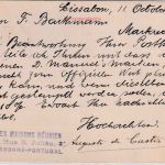 Portugal - 20 R. Manuel II. Ganzsachenkarte Lissabon - Marktredwitz 1910