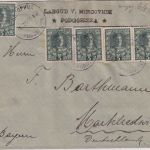 Montenegro - 5x5 Pa. Nikola I. Brief Podgorizza - Marktredwitz 1910