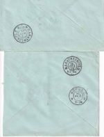 Rumänien - Craiova 1908/09 2 Einschreibebriefe n. Marktredwitz