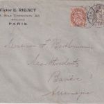 Frankreich - 4+1 C. Type Blanc Drucksachenbrief Paris - Marktredwitz1906