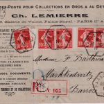 Frankreich - 5x10 C. Säerin Einschreibebrief Paris - Marktredwitz1911 Absender !