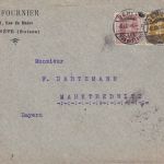 Schweiz - 3+2 Rp. Tellknabe Drucksachenbrief Genf - Marktredwitz 1908