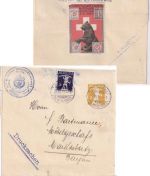 Schweiz - 2 Rp. Tellknabe GA-Streifband+Zusatz St. Gallen 1910 Vignette !!